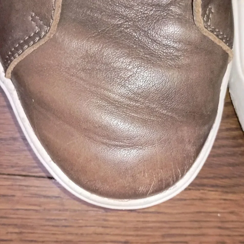 OluKai Lae'ahi Li 'ili Leather Sneakers Mens Size 12 Brown Casual Office